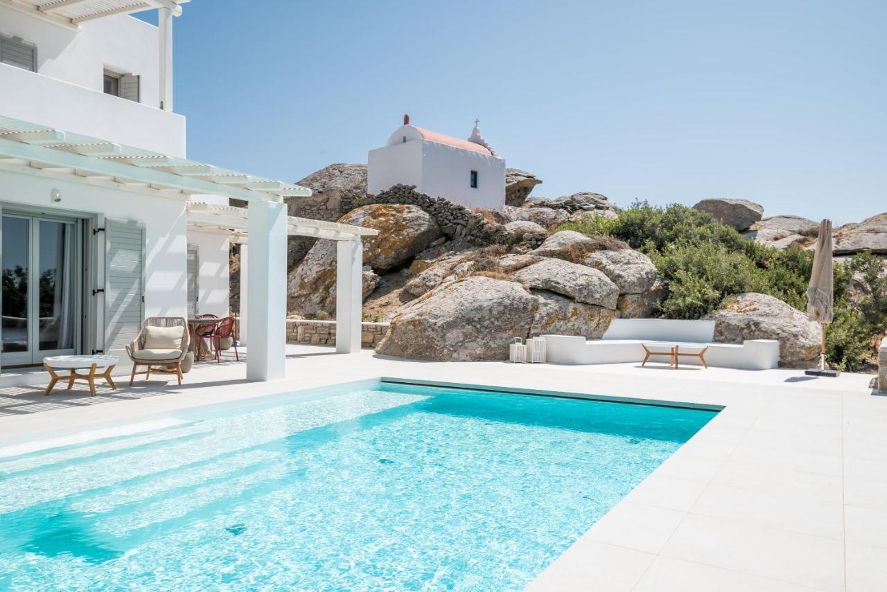 Villa Petra Mare Above Mykonos Town Private Pool Luaran gambar